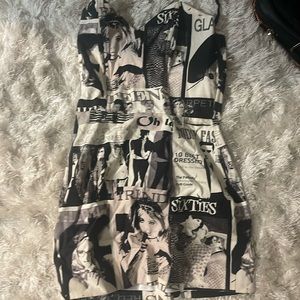 Magazine inspired strapless dress